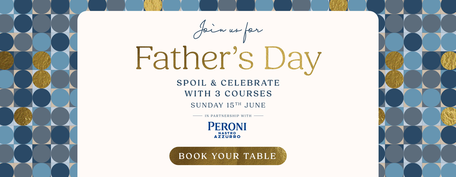 Father’s Day menu Welwyn Garden City